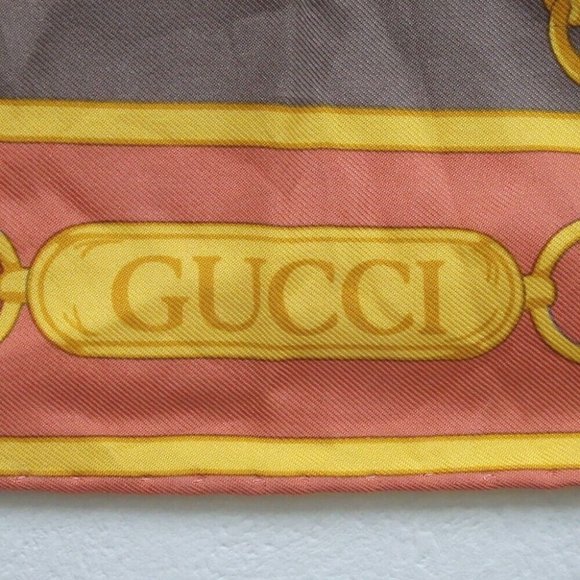 GUCCI Horsebit scarf silk Women [Used] - Picture 6 of 9